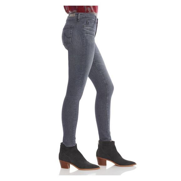 AG Womens Skinny Jeans Gray Zippered Pocketed Solid Juniors 27 Waist - Picture 3 of 4